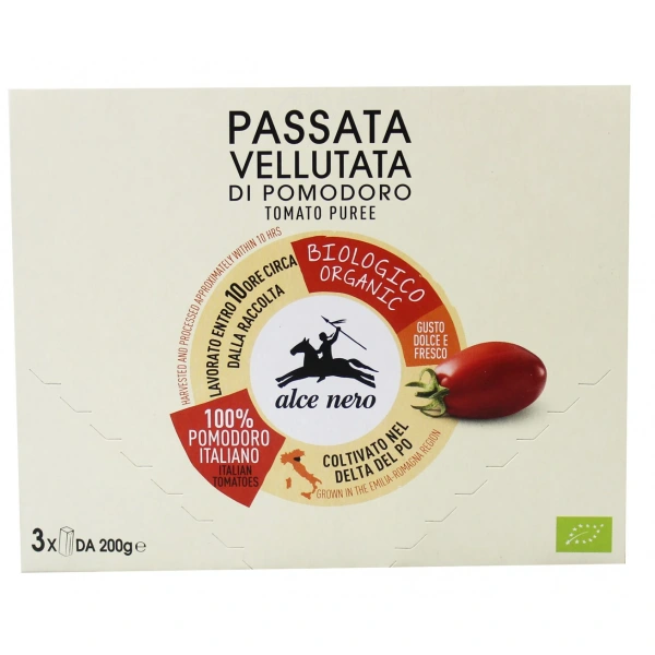 Alce nero sos pomidorowy passata bio (3 x 200 g) 600 g