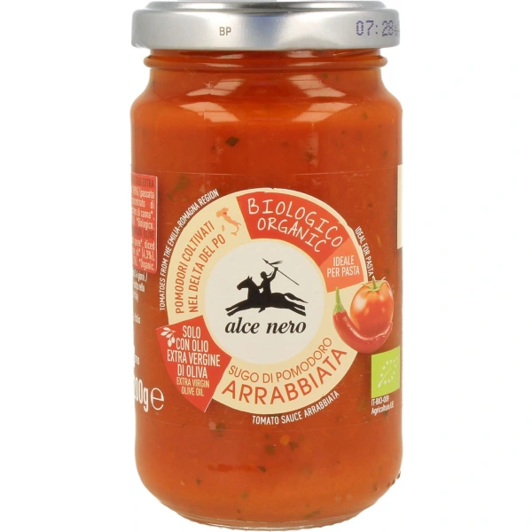 Alce nero sos pomidorowy z chili arrabbiata bio 350 g