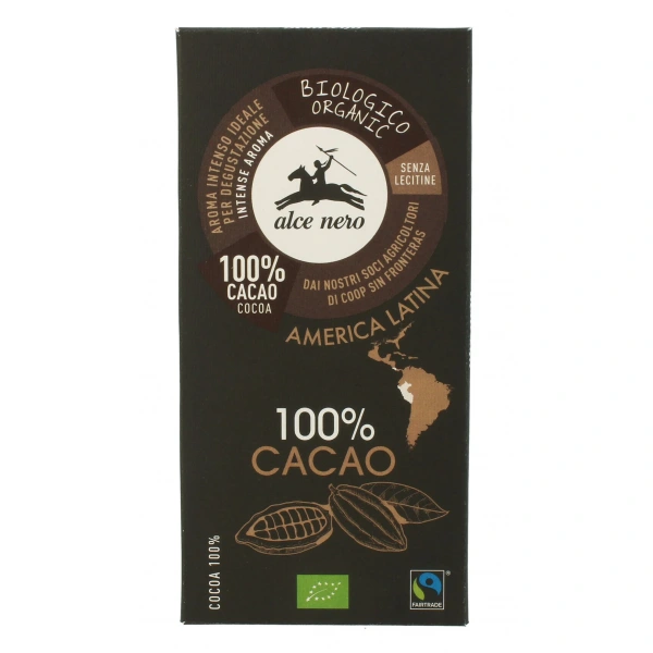 Alce nero tabliczka gorzka 100 % kakao bio 50 g