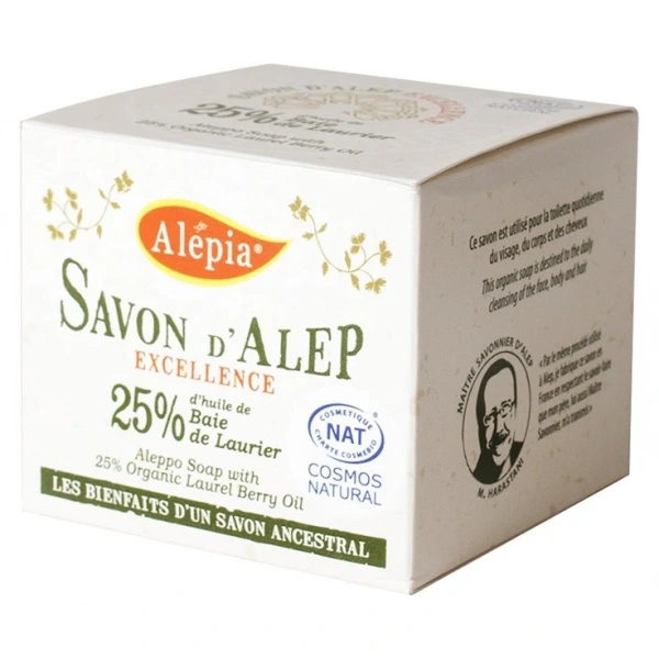 Alepia mydło z aleppo w kostce oliwkowo  laurowe eco 190 g