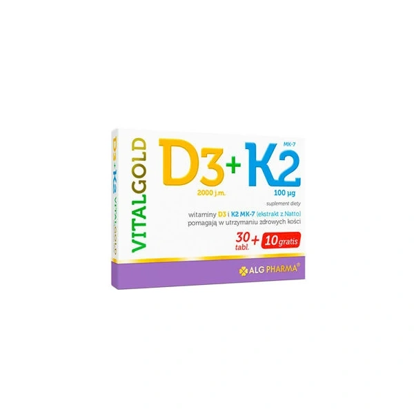 Alg Pharma D3+K2 VitalGold 40 tabletek