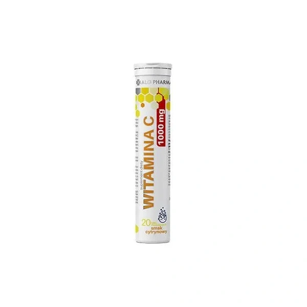 Alg Pharma Witamina C 1000 mg 20 tabletek musujących o smaku cytrynowym