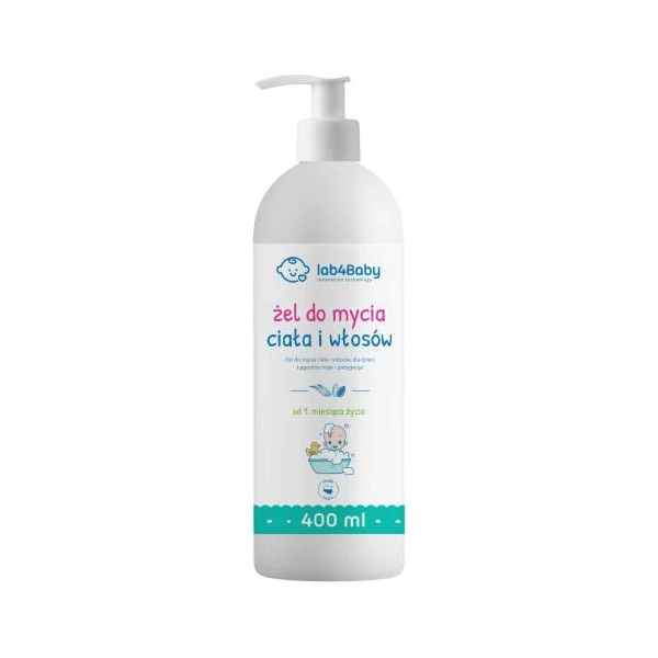Alg Pharma lab4Baby żel do mycia ciała i włosów 400 ml