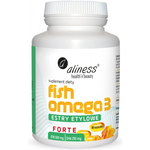 Aliness Fish Omega 3 FORTE Estry 500/250mg 60 kapsułek