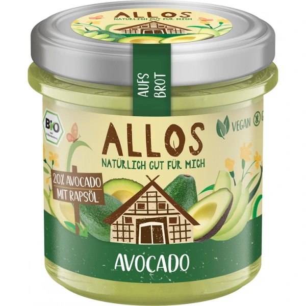 Allos pasta kremowa z awokado bezglutenowa bio 140 g