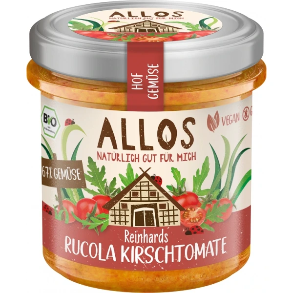 Allos pasta warzywna z pomidorami cherry i rukolą bezglutenowa bio 135 g