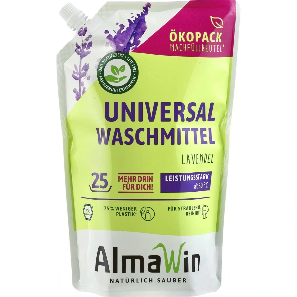 Almawin płyn do prania dziecięcych ubrań uzupełnienie eco 1,5 l (23 prania)