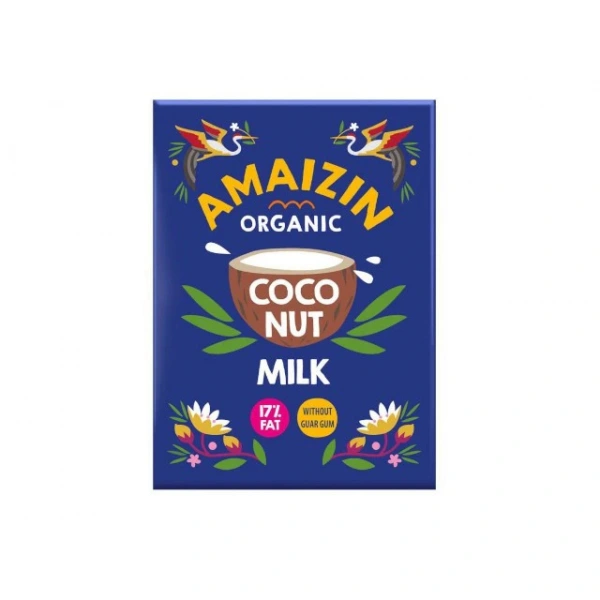 Amaizin coconut milk  napój kokosowy bez gumy guar (17 % tłuszczu) bio 500 ml (karton)
