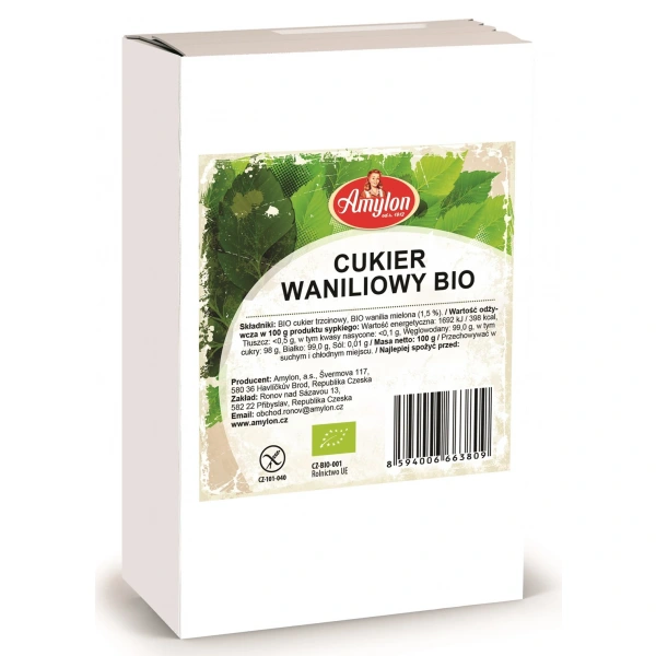 Amylon cukier z wanilią bourbon bezglutenowy bio 100 g