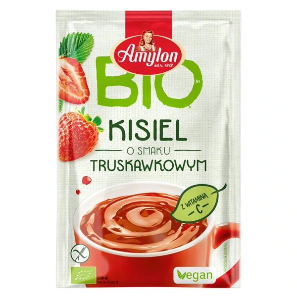 Amylon kisiel instant o smaku truskawkowym bezglutenowy bio 30 g