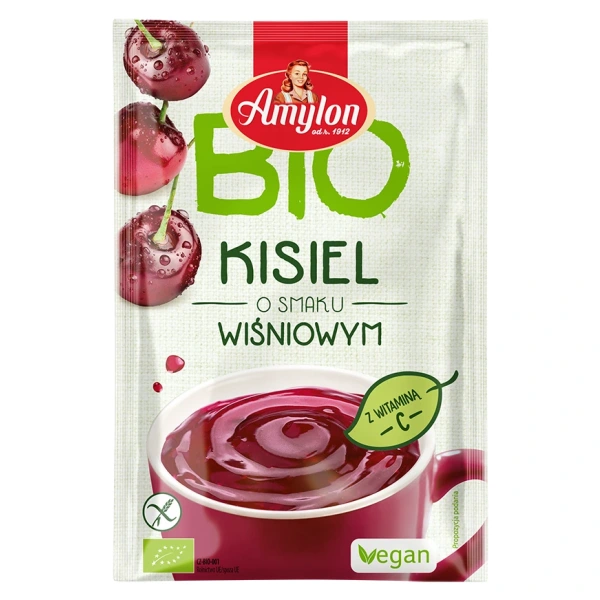 Amylon kisiel instant o smaku wiśniowym bezglutenowy bio 30 g