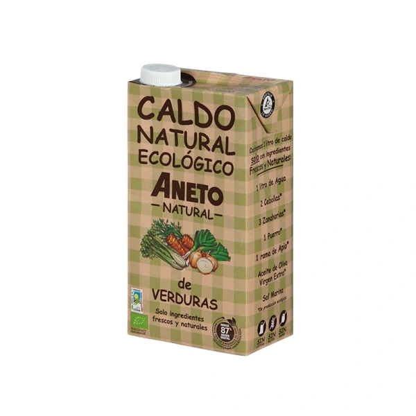 Aneto natural bulion warzywny w płynie bezglutenowy bio 1 l