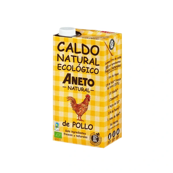 Aneto natural bulion z kurczaka w płynie bezglutenowy bio 1 l