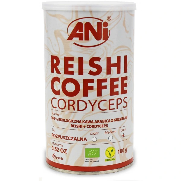 Ani kawa rozpuszczalna ""reishi + cordyceps"" bio 100 g