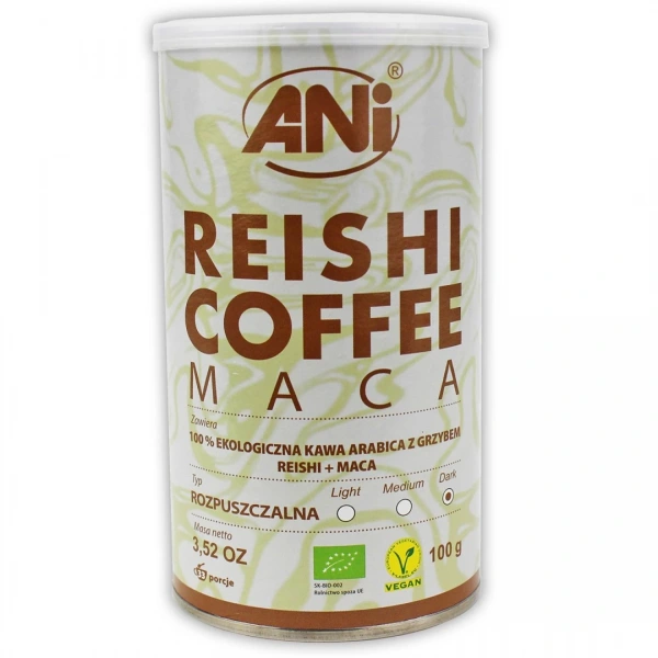 Ani kawa rozpuszczalna ""reishi + maca"" bio 100 g