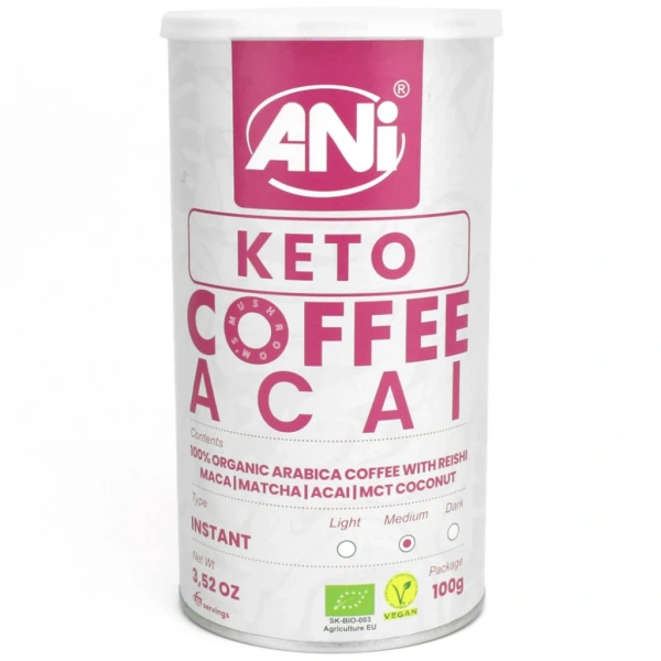 Ani kawa rozpuszczalna ""reishi keto acai"" bio 100 g