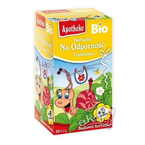 Apotheke Herbatka Dla Dzieci Truskawka Po 9 Miesiącu BIO 40g (20x2g)