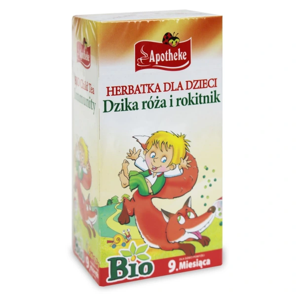 Apotheke herbatka dla dzieci  dzika róża i rokitnik po 9 miesiącu bio (20 x 1,5 g) 30 g