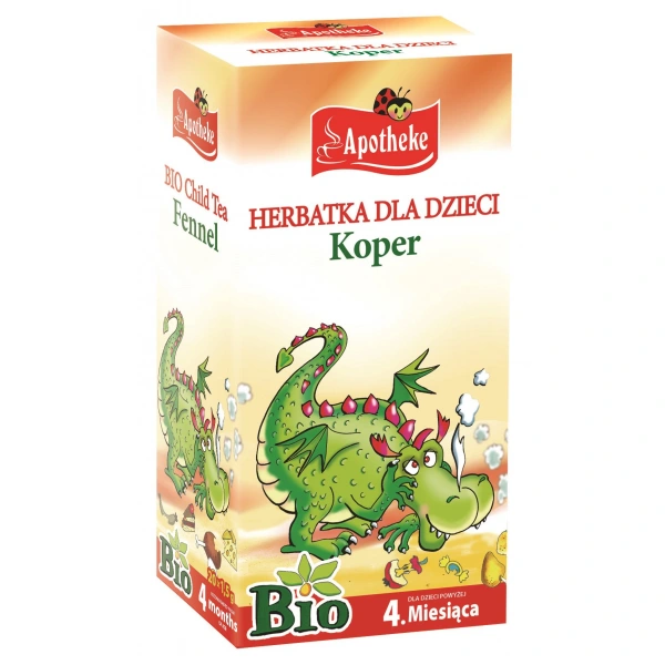 Apotheke herbatka dla dzieci  koper włoski po 4 miesiącu bio (20 x 1,5 g) 30 g