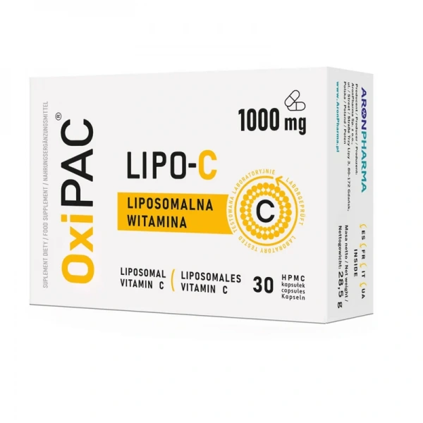 Aronpharma OxiPAC  Lipo C Liposomalna Witamina C 30 kapsułek