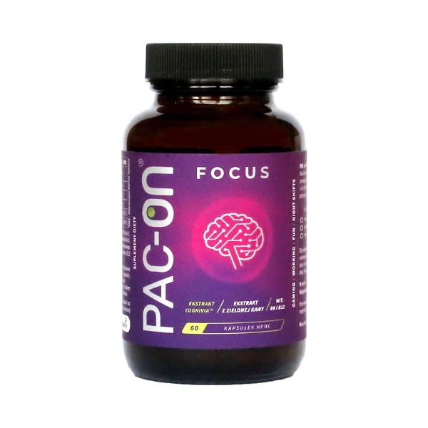Aronpharma PAC-ON ® Focus zielona kawa z witaminą B6 i B12 60 kapsułek