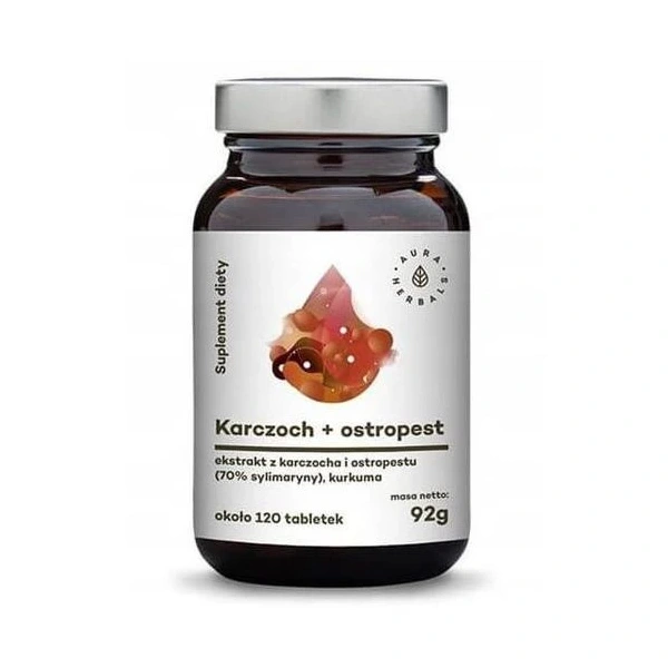 Aura Herbals Karczoch + Ostropest (120 tabl.)