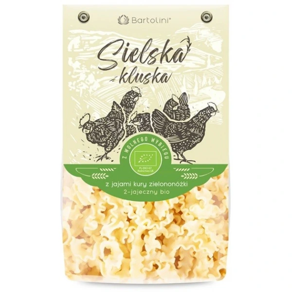 BARTOLINI Sielska Kluska z jajami od kur zielononóżek fala BIO 250g