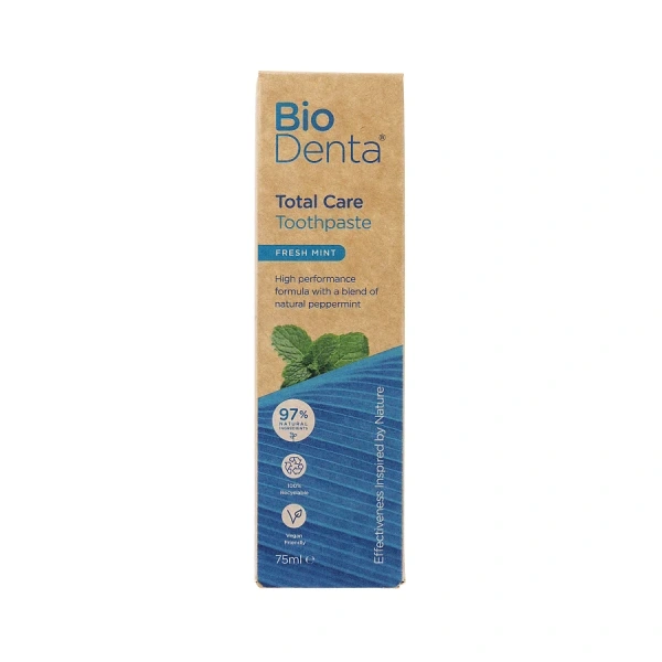 BECONFIDENT BioDenta Pasta do kompleksowej pielęgnacji zębów  o smaku świeżej mięty (75 ml)