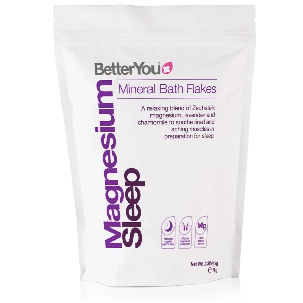 BETTERYOU Magnesium Flakes Sleep - Płatki Magnezowe do kąpieli na dobry sen (250 g)