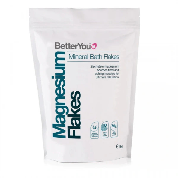 BETTERYOU Magnesium Flakes - Płatki Magnezowe do kąpieli (1 kg)