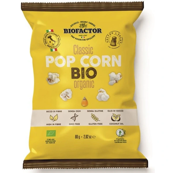 BIOFACTOR Popcorn solony BEZGL. BIO 80 g