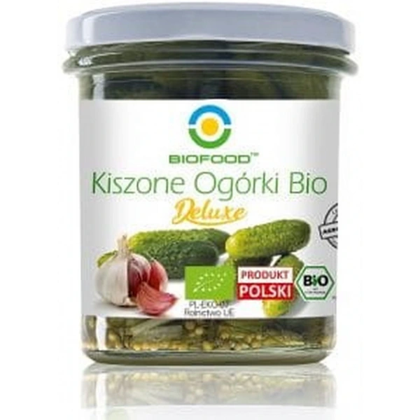 BIO FOOD Ogórki kiszone deluxe BIO 320 g /230 g