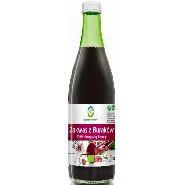 BIO FOOD Zakwas z Buraków 100% ekologiczny kiszony 0,5 l