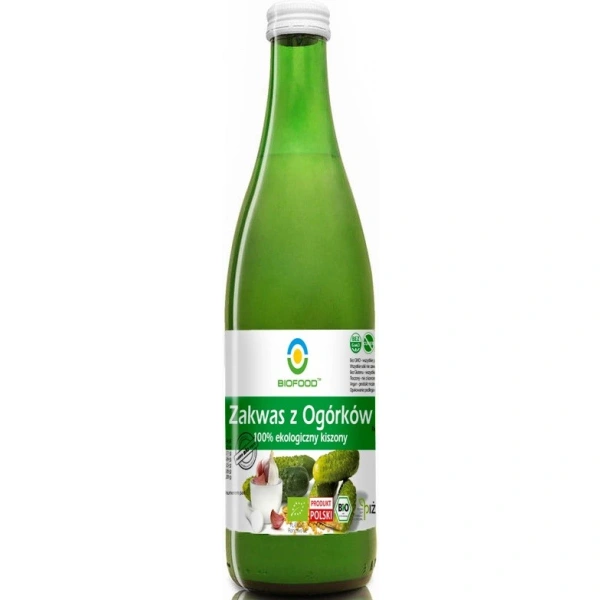 BIO FOOD Zakwas z Ogórków 100% ekologiczny kiszony 0,5 l