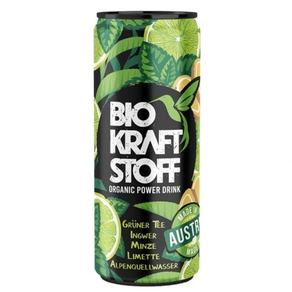 BIO KRAFT STOFF Napój gazowany z zieloną herbatą i imbirem BIO 250 ml