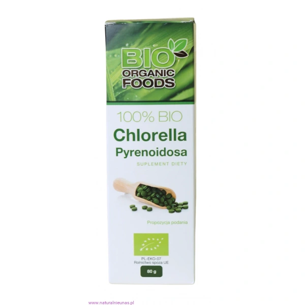 BIO ORGANIC FOODS Chlorella Pyrenoidosa BIO 250 mg 320 tabletek