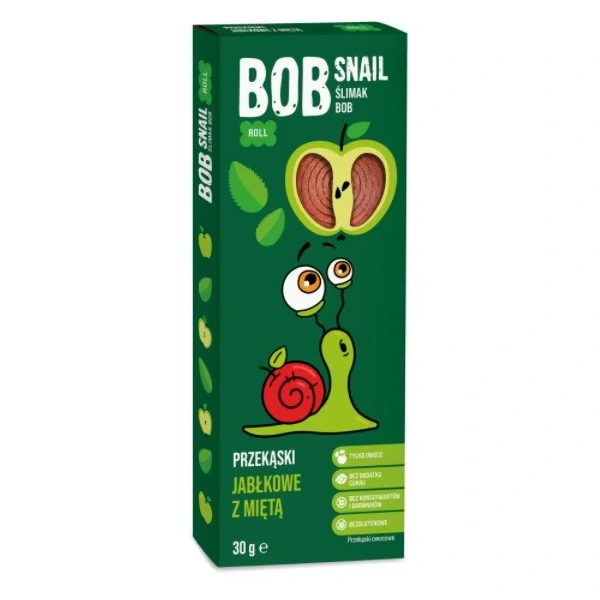 BOB SNAIL Przekąska jabłko- mięta 30 g