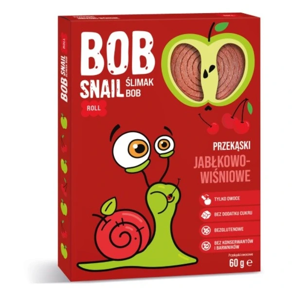 BOB SNAIL Przekąska jabłko-wiśnia 60 g