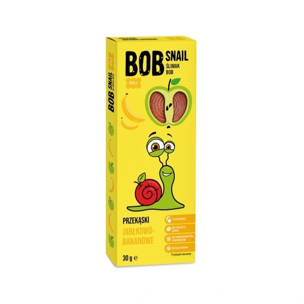 BOB SNAIL Przekąska jabłko banan 30g