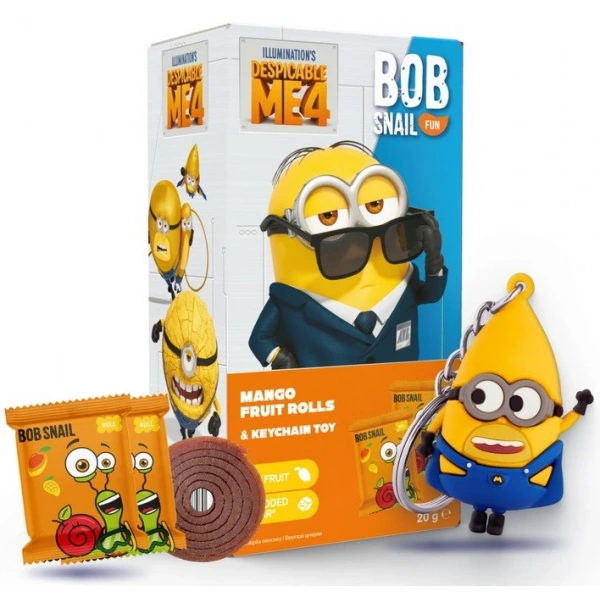 BOB SNAIL Przekąska mango + zabawka Minions 20g
