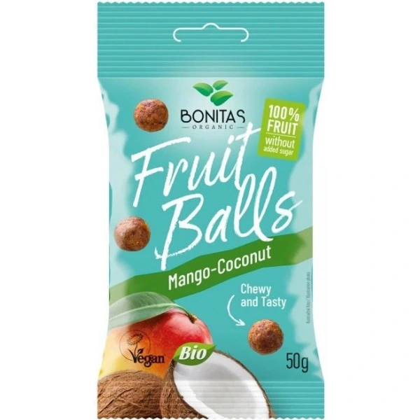 BONITAS Kulki owocowe z mango i kokosa BIO 50 g