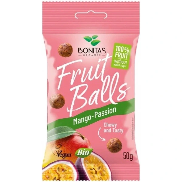 BONITAS Kulki owocowe z mango i marakują BIO 50 g