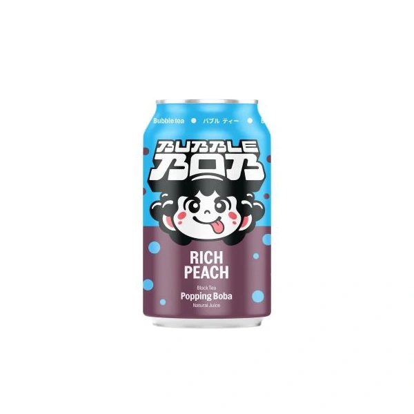 BUBBLE BOB Popping Bubble Tea Brzoskwinia 330 ml