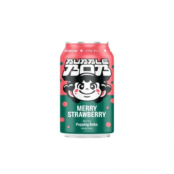 BUBBLE BOB Popping Bubble Tea Truskawka 330ml