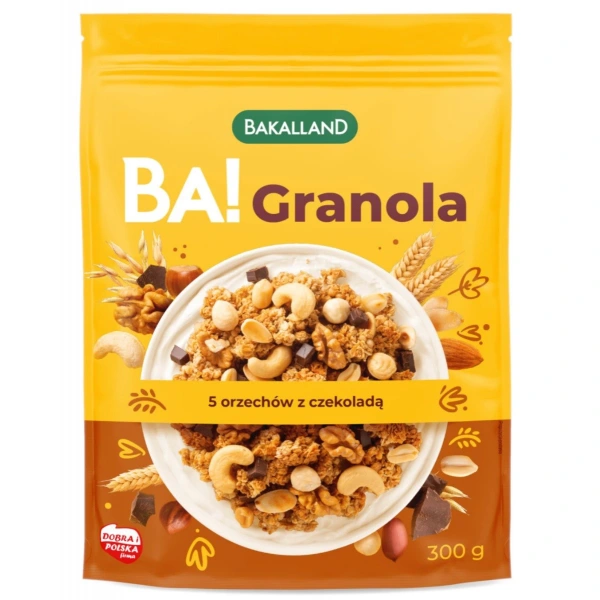 Bakalland BA! Granola 5 orzechów 300 g