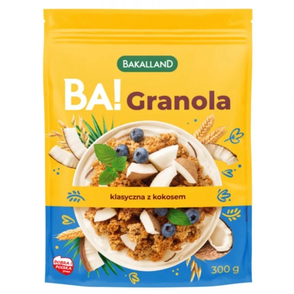 Bakalland BA! Granola klasyczna z kokosem 300 g