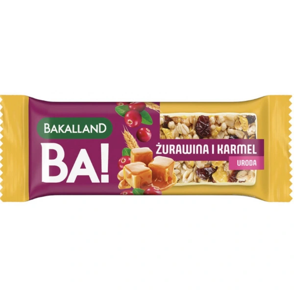 Bakalland Baton BA!lans Żurawina z karmelem 38 g