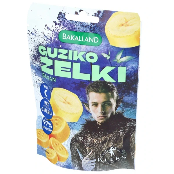 Bakalland Kleks Guziko żelki bananowe 34 g