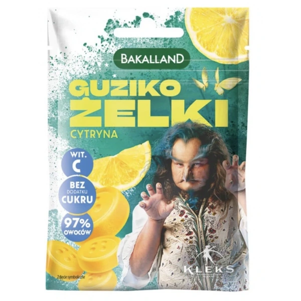 Bakalland Kleks Guziko żelki cytrynowe 34 g