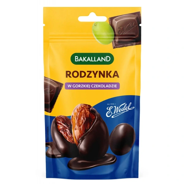 Bakalland Rodzynki w gorzkiej czekoladzie 62 g